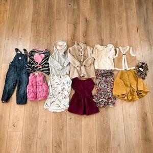 GIRLS PREPPY AND STYLISH FALL CLOTHING BUNDLE SIZE 3T